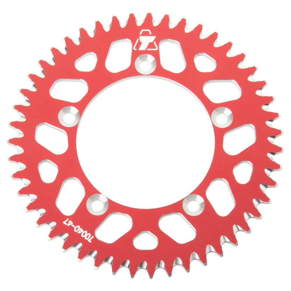 Tusk 2091670040 Rear Aluminum Sprocket 47 Tooth Red