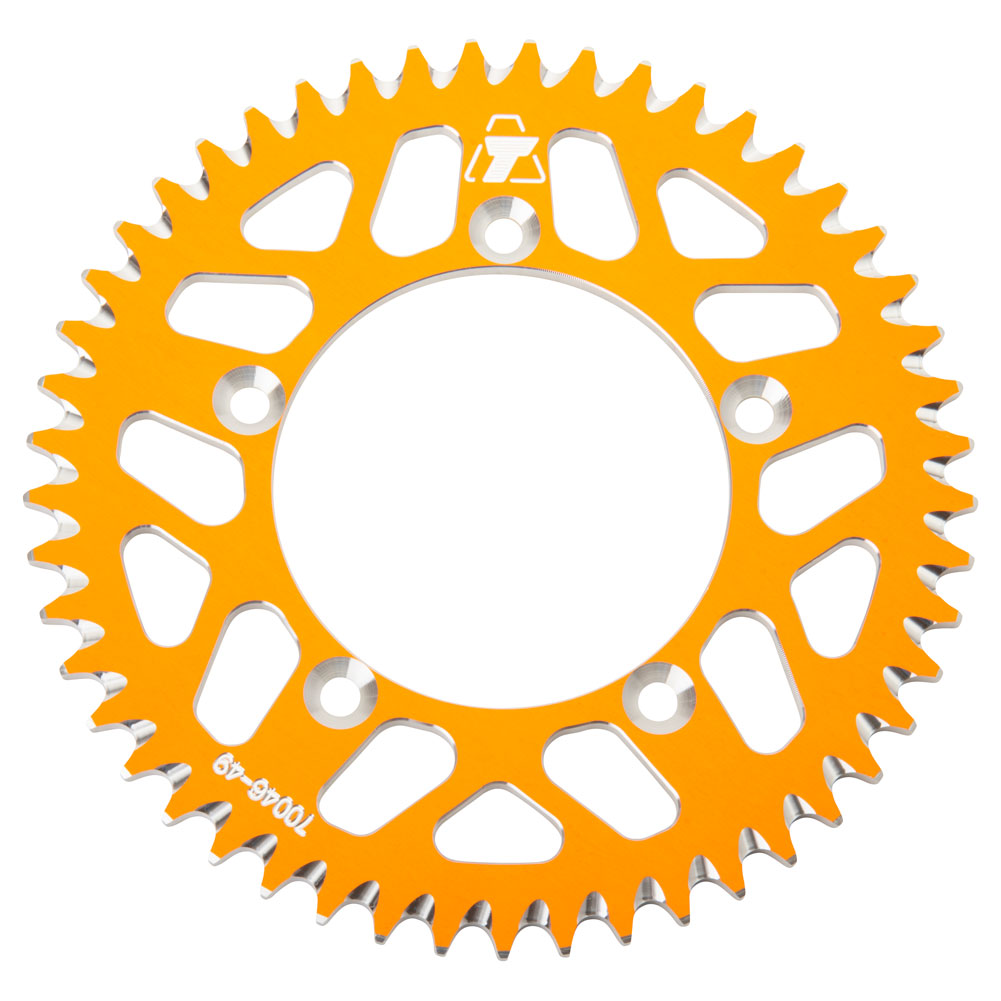 Tusk 2091670046 Rear Aluminum Sprocket 49 Tooth Orange