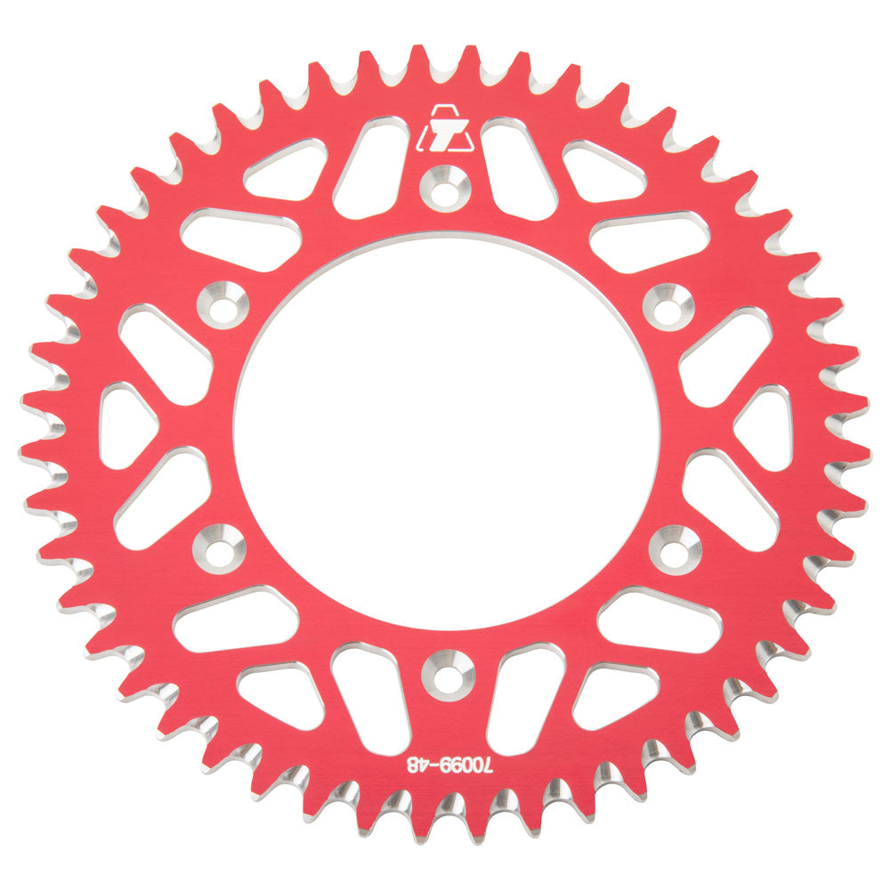 Tusk 2091670099 Rear Aluminum Sprocket 48 Tooth Red