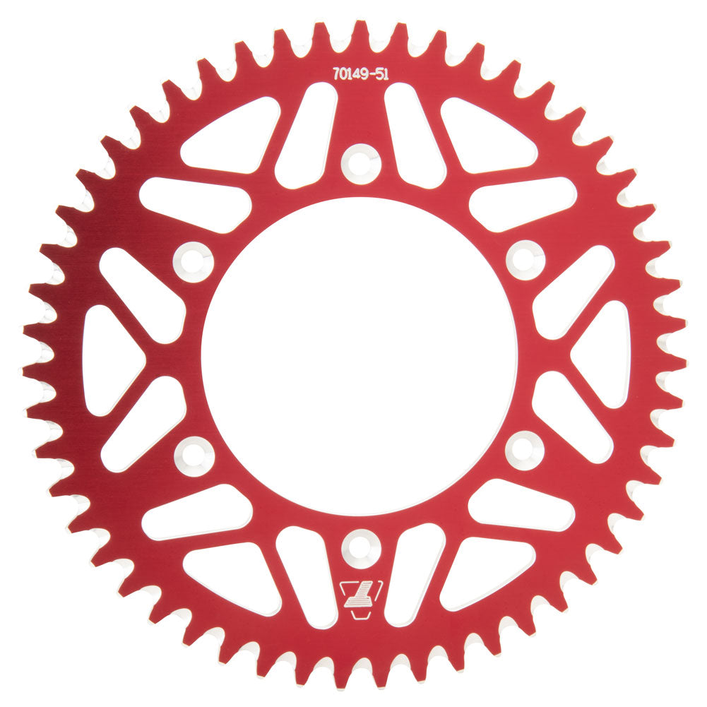 Tusk 2091670149 Rear Aluminum Sprocket 51 Tooth Red