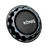 Konig CAPMRK1B MRK1 Gloss Black Gear Cap w/ Logo