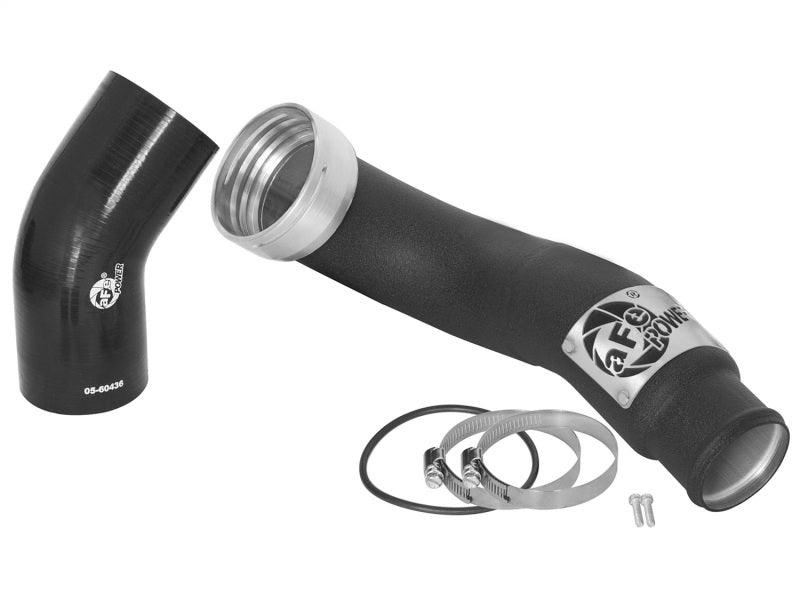 AFE 46-20249-B unner 3in Black Intercooler Tube Cold Side w/ Couplings & Clamps