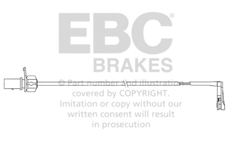 EBC EFA156 fits Audi A6 2 2011.0L Turbo Rear Wear Leads