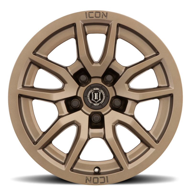 ICON 2617855557BR Vector 5 17x8.5 5x150 25mm Offset 5.75in BS 110.1mm Bore Bronze Wheel