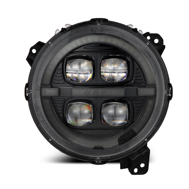 AlphaRex 880867 18-23 fits Jeep Wrangler JL/fits Gladiator JT LED Proj Headli