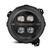 AlphaRex 880867 18-23 fits Jeep Wrangler JL/fits Gladiator JT LED Proj Headli