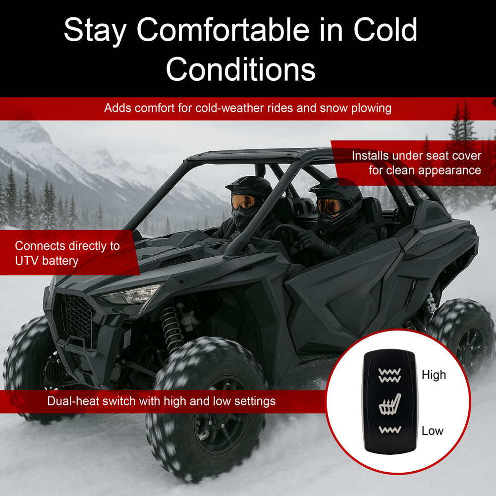 Tusk 2105760007 UTV Seat Heater Kit Front Seat Kit