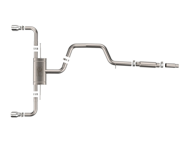 aFe 49-36454-P 22-24 Volkswagen GTI MACH Force-Xp 3 to 2-1/2 IN Stainless Steel Cat-Back Exhaust w/Polished Tip