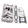 Edelbrock 2042 Manifold Installation Kit Performer RPM Air-Gap fits SBC 1957-1986 Natural Finish
