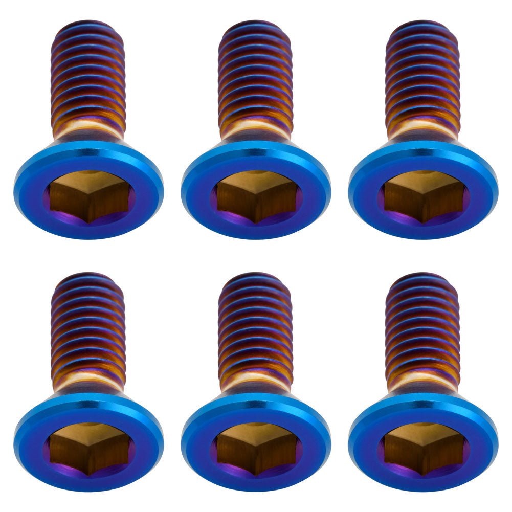 Tusk 2119370002 Titanium Rotor Bolt Kit Burnt Blue