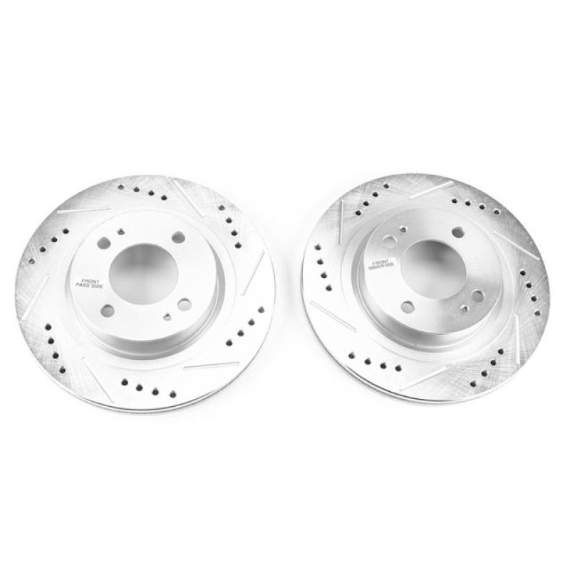 PowerStop fits Mitsubishi 17-18 Mirage Front Evolution Drilled & Slotted Rotors