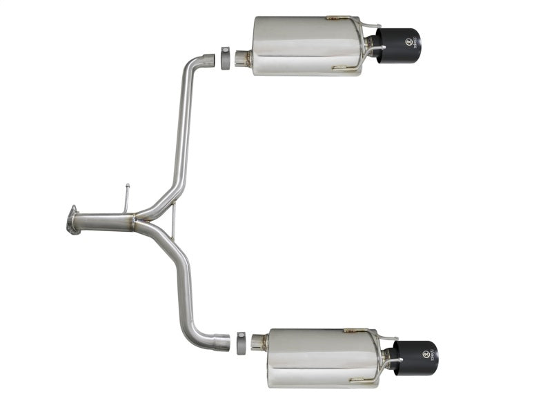 AFE 49-36604-B 2.25-1.75in 304 SS Axle-Back Exhaust w/ Black Tips 13-17 fits H