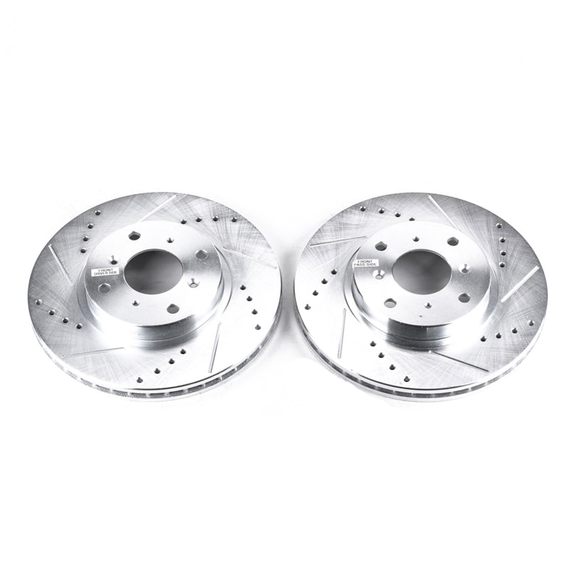 PowerStop fits Honda 93-96 Prelude Front Evolution Drilled & Slotted Rotors -