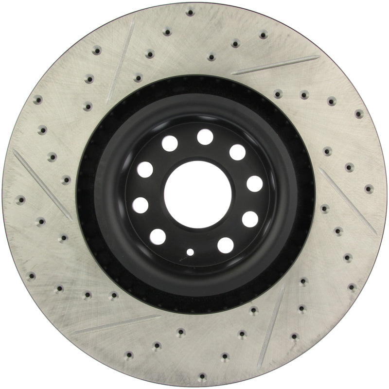 Stoptech 127.33112L 09 fits VW Passat CC / 06-09 Passat Slotted & Drilled Left Front Rotor