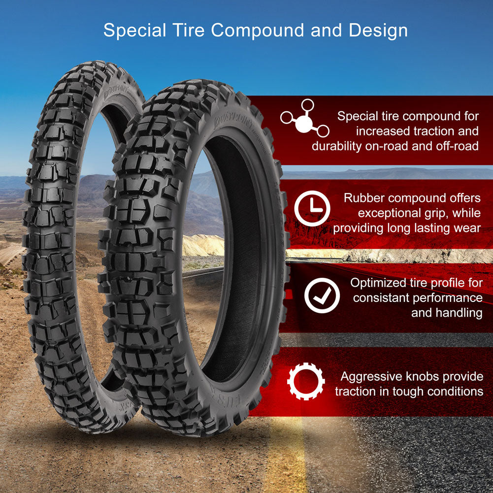 Tusk 2131720002 Waypoint Adventure® Tire 130/90-18 (69R) (Rear)