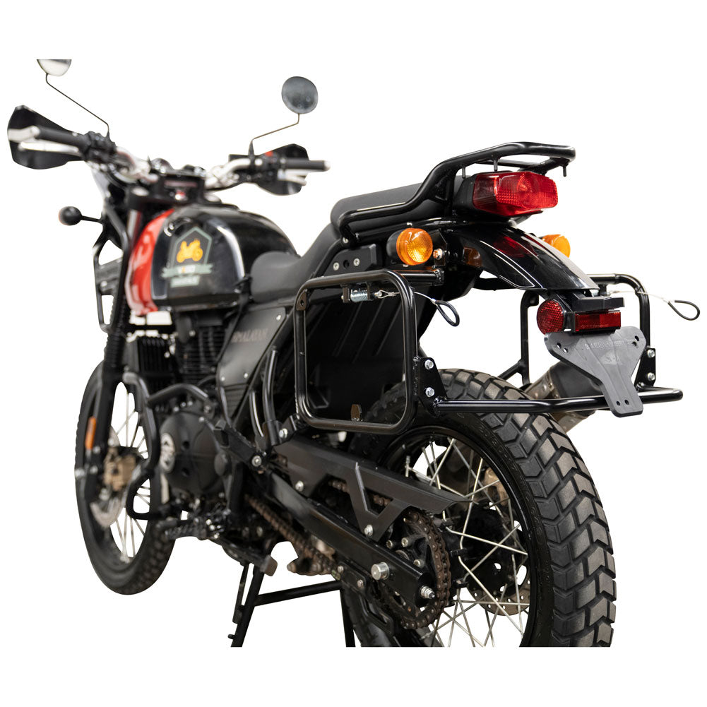 Tusk 2149440023 Pannier Racks with Nelson Rigg Hurricane Dry Saddlebags Black