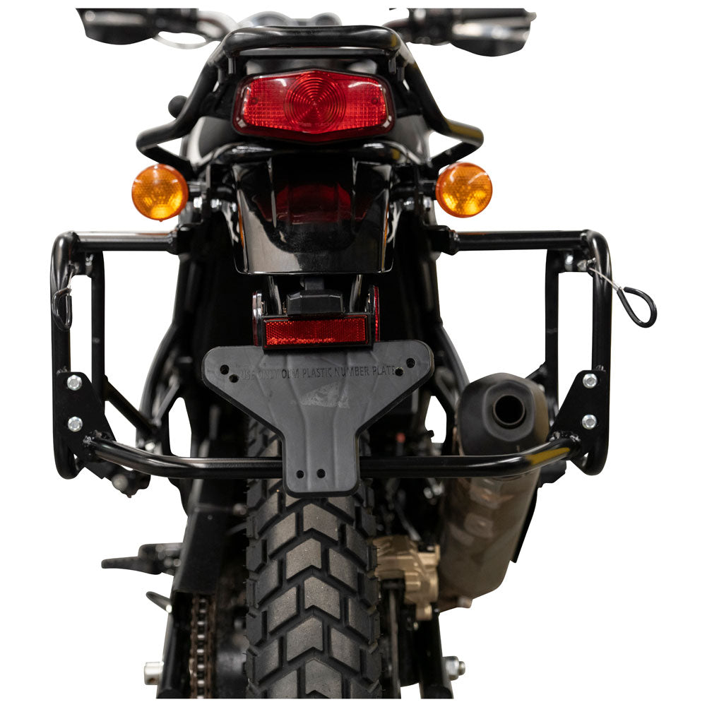 Tusk 2149440023 Pannier Racks with Nelson Rigg Hurricane Dry Saddlebags Black