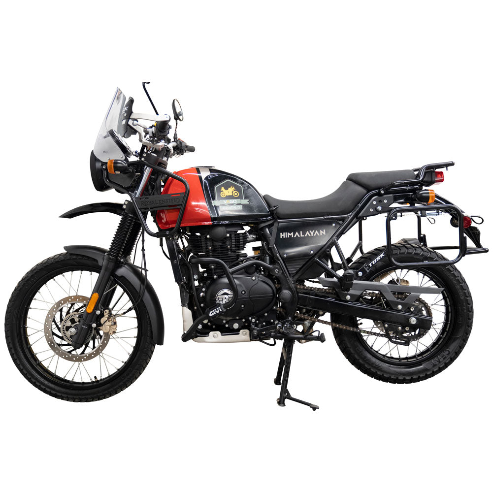 Tusk 2149440023 Pannier Racks with Nelson Rigg Hurricane Dry Saddlebags Black