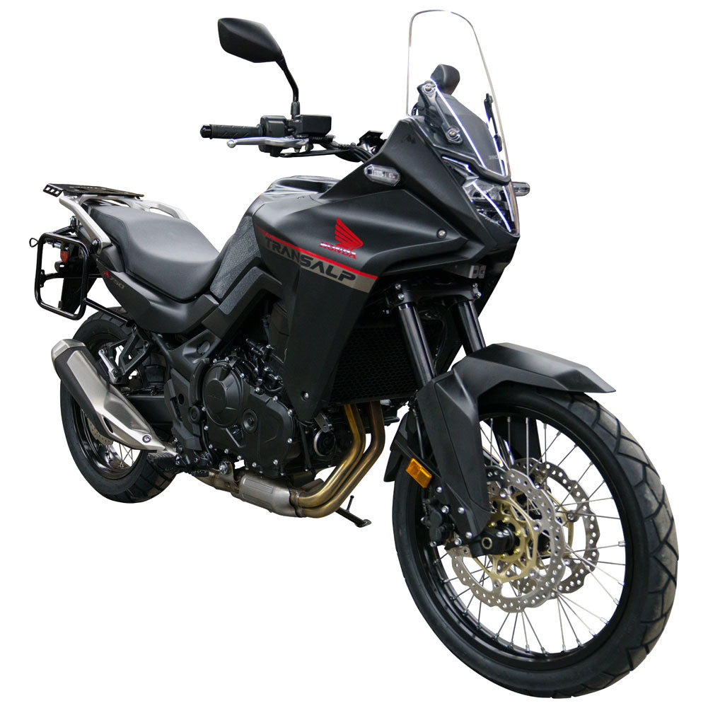 Tusk 2149440025 Pannier Racks with Nelson Rigg Hurricane Dry Saddlebags Black
