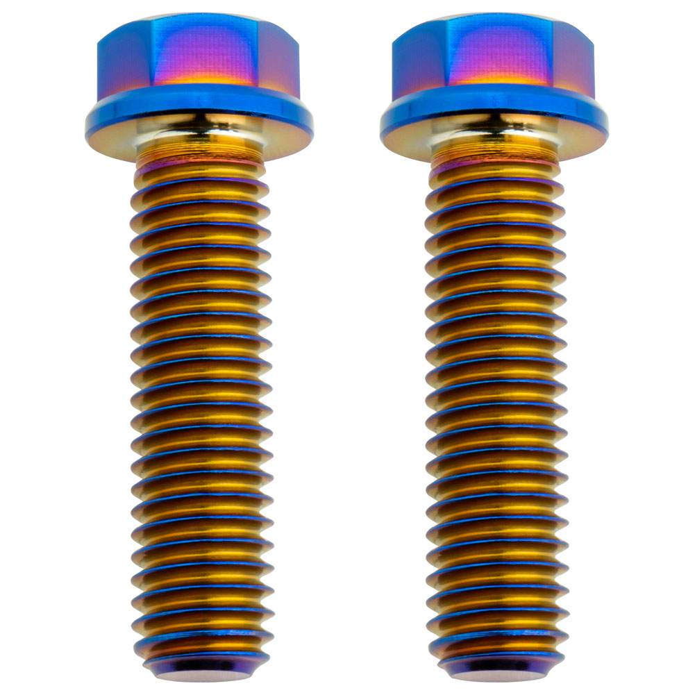 Tusk 2152720001 Titanium Bolt M8 x 30mm 2 Pack Burnt Blue