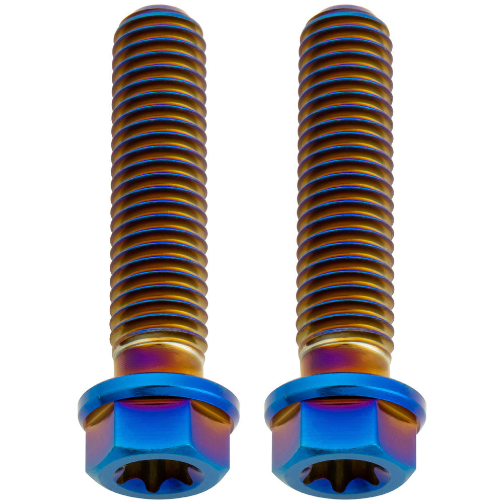 Tusk 2152720005 Titanium Bolt M8 x 35mm 2 Pack Burnt Blue