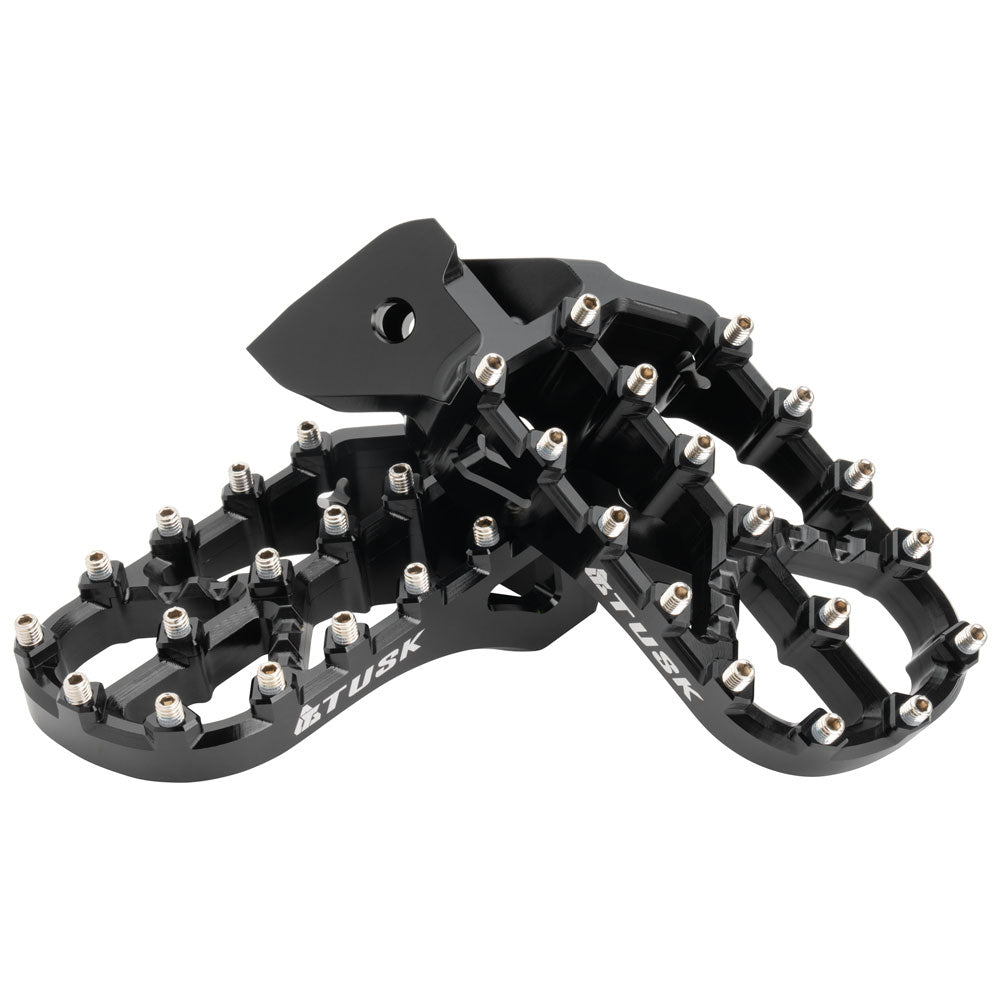 Tusk 2154060001 Edge Billet Adventure Foot Pegs Black