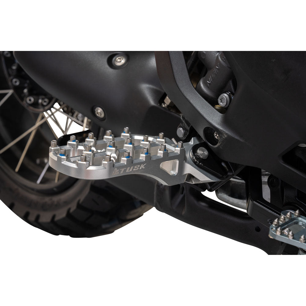 Tusk 2154060002 Edge Billet Adventure Foot Pegs Silver