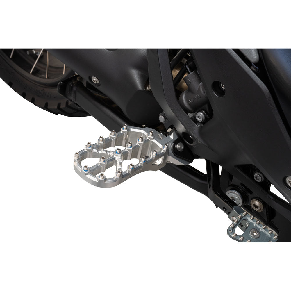 Tusk 2154060002 Edge Billet Adventure Foot Pegs Silver