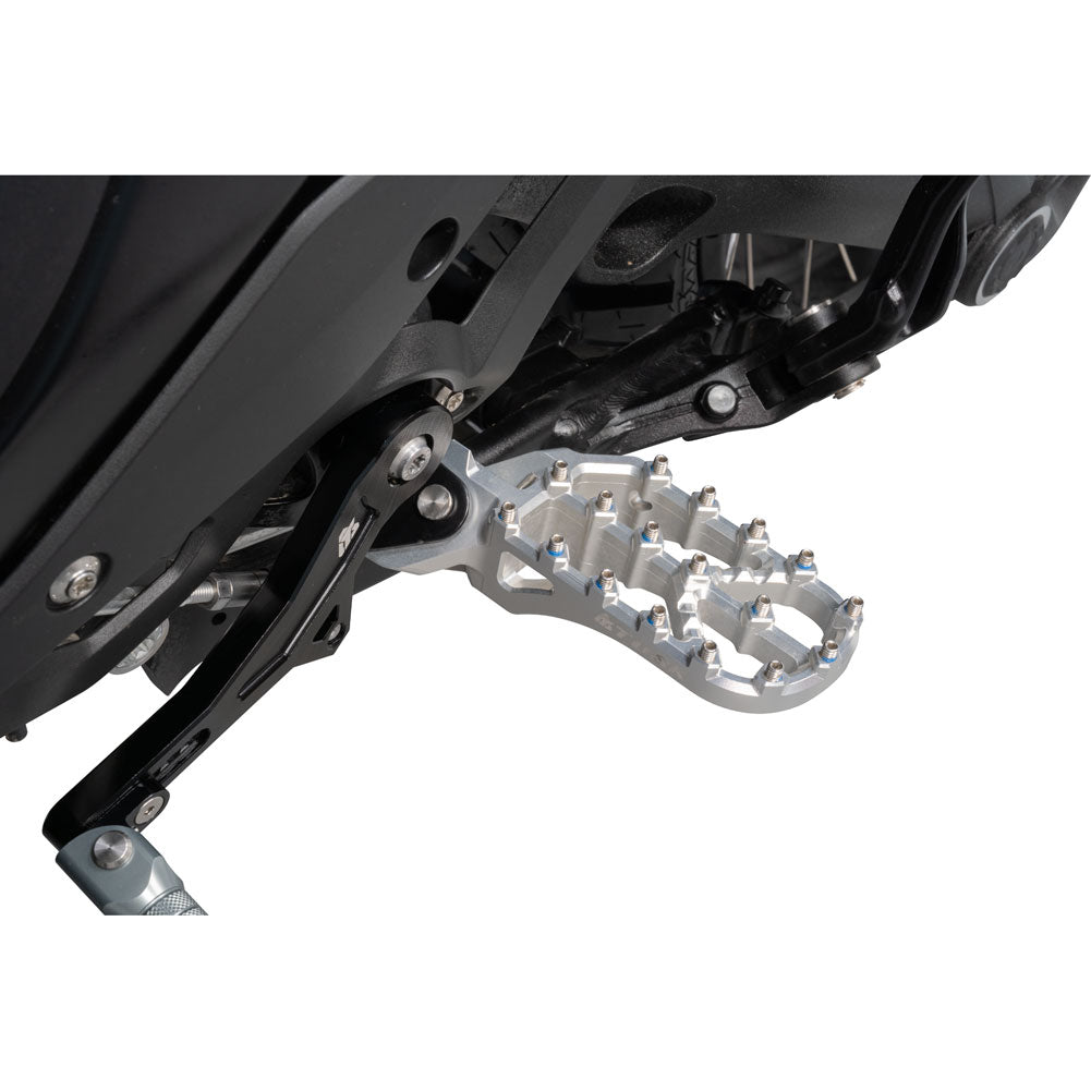 Tusk 2154060002 Edge Billet Adventure Foot Pegs Silver