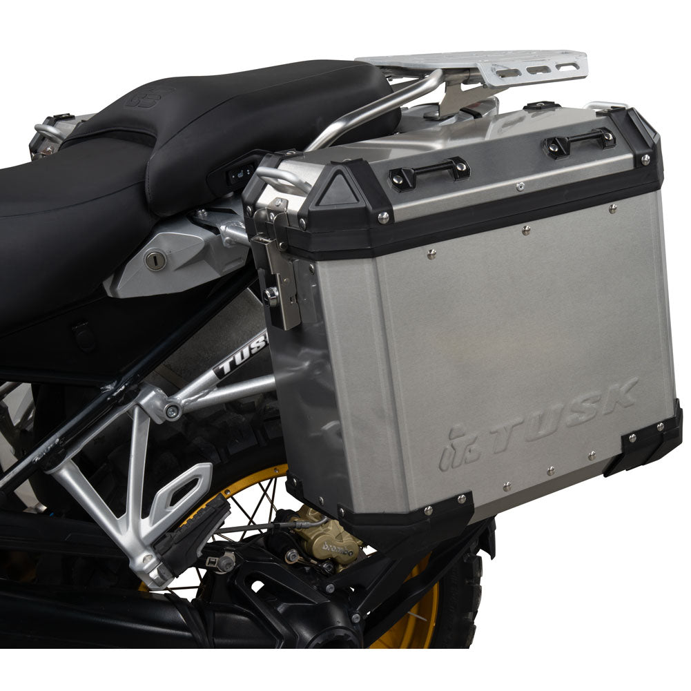 Tusk 2154070001 Frontier Panniers 38 Liter Brushed Aluminum