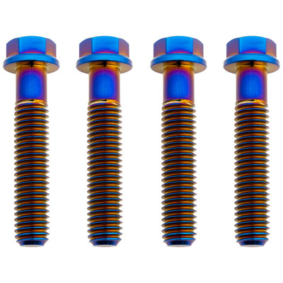 Tusk 2156770003 Titanium Axle Pinch Bolt Kit Burnt Blue