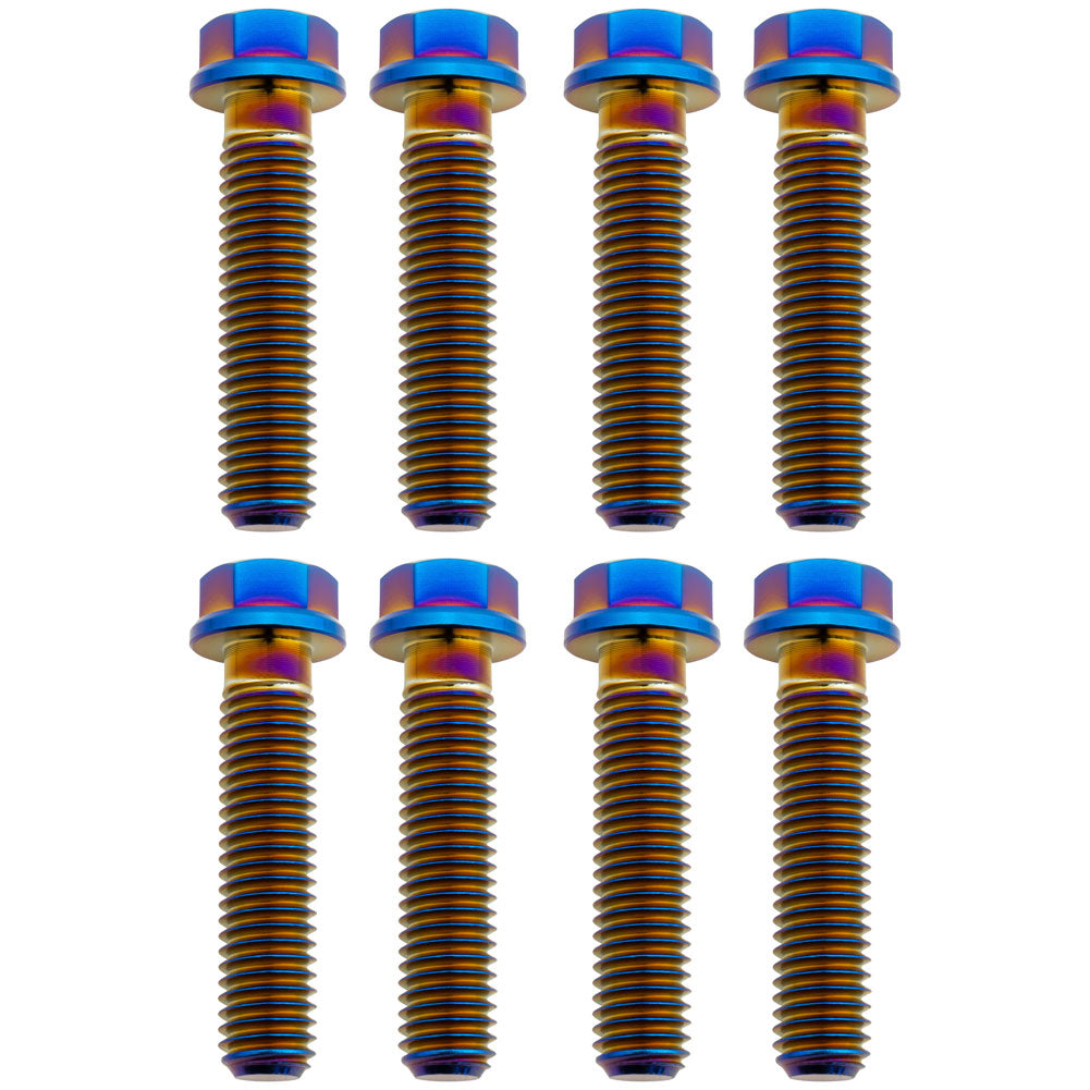 Tusk 2156810005 Titanium Triple Clamp Bolt Kit OEM Triple Clamp Burnt Blue