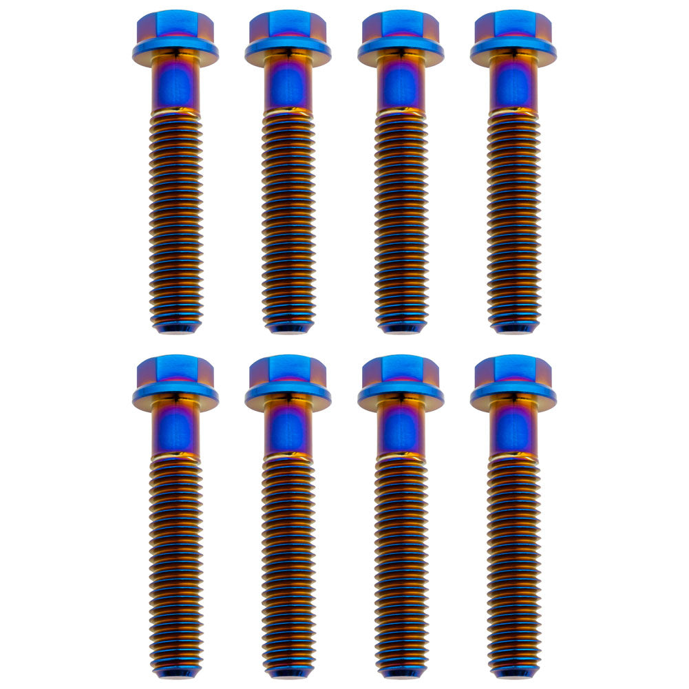 Tusk 2156810007 Titanium Triple Clamp Bolt Kit OEM Triple Clamp Burnt Blue