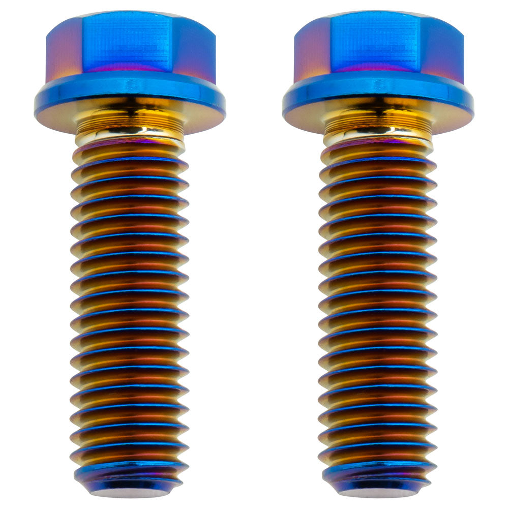 Tusk 2156820003 Titanium Front Brake Caliper Bolt Kit Burnt Blue