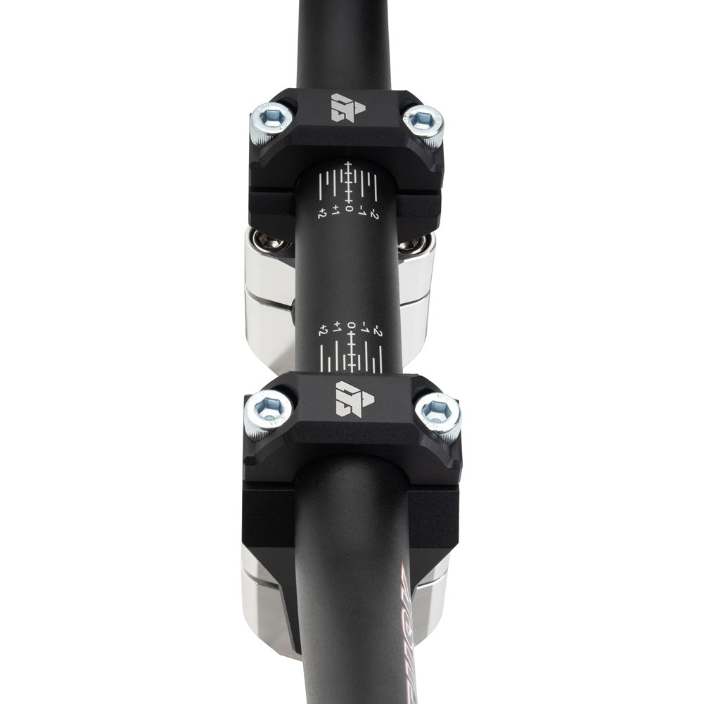 Tusk 2158180004 2" Pivoting Bar Risers 1 1/8" Bar Clamp to 1 1/8" Bars Black
