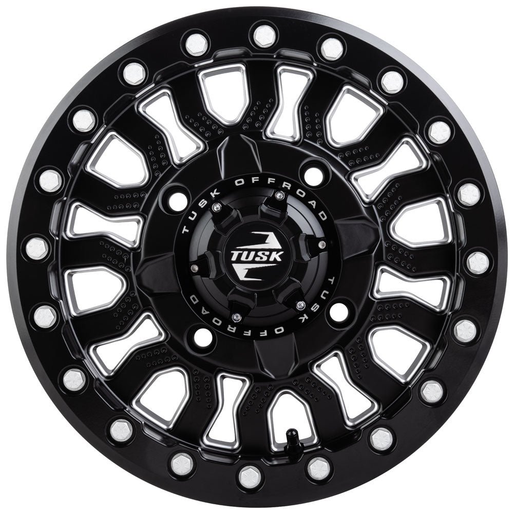 Tusk 2159360003 4/156 Fremont Beadlock Wheel 14x7 5.0 + 2.0 Milled/Black