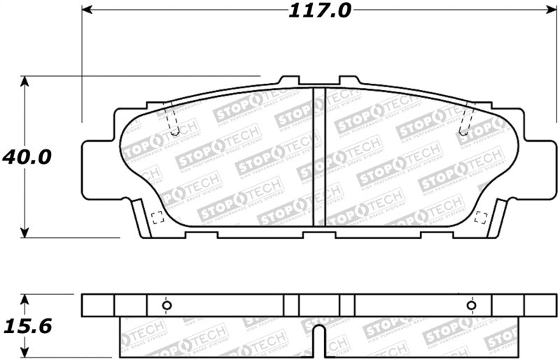 Stoptech 308.0488 Street Brake Pads
