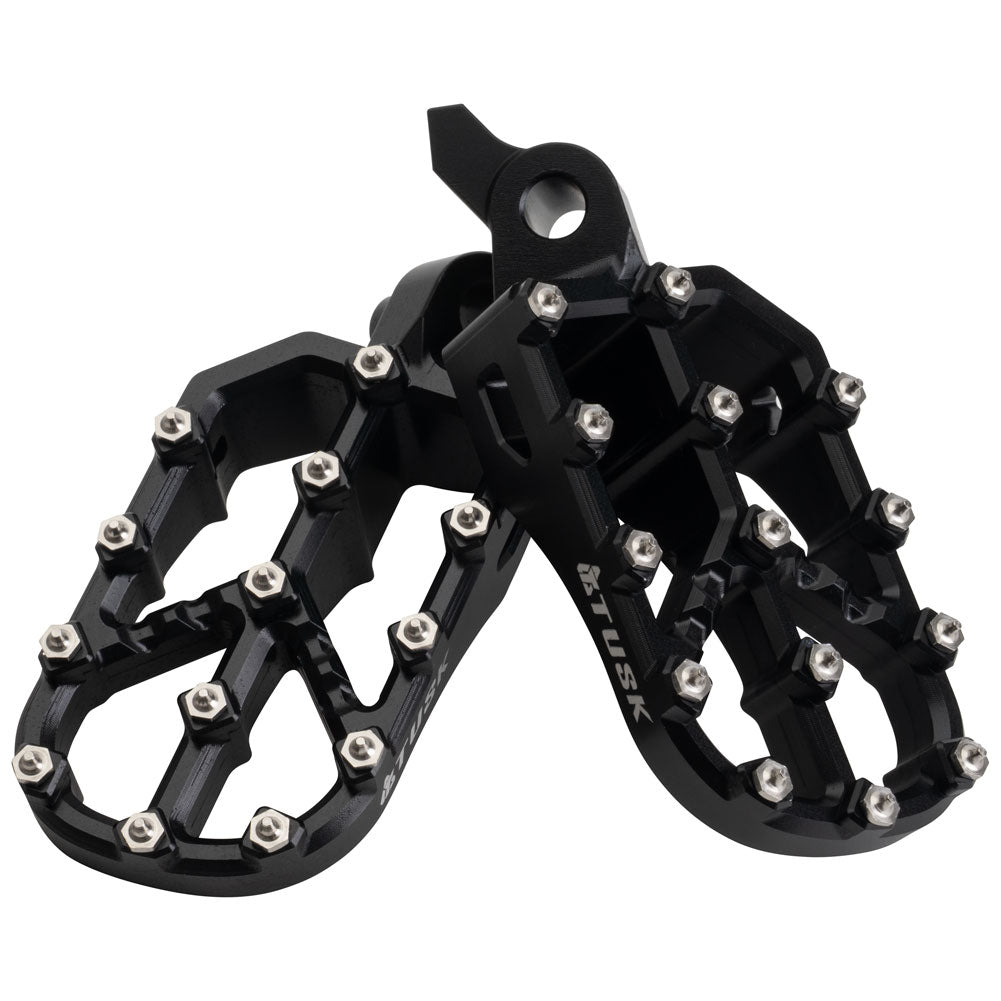 Tusk 2160780001 Strike Billet Moto Foot Pegs Black
