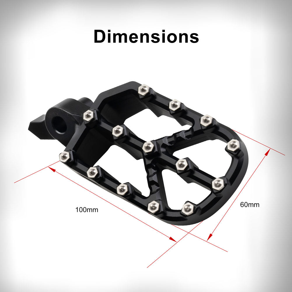 Tusk 2160780001 Strike Billet Moto Foot Pegs Black