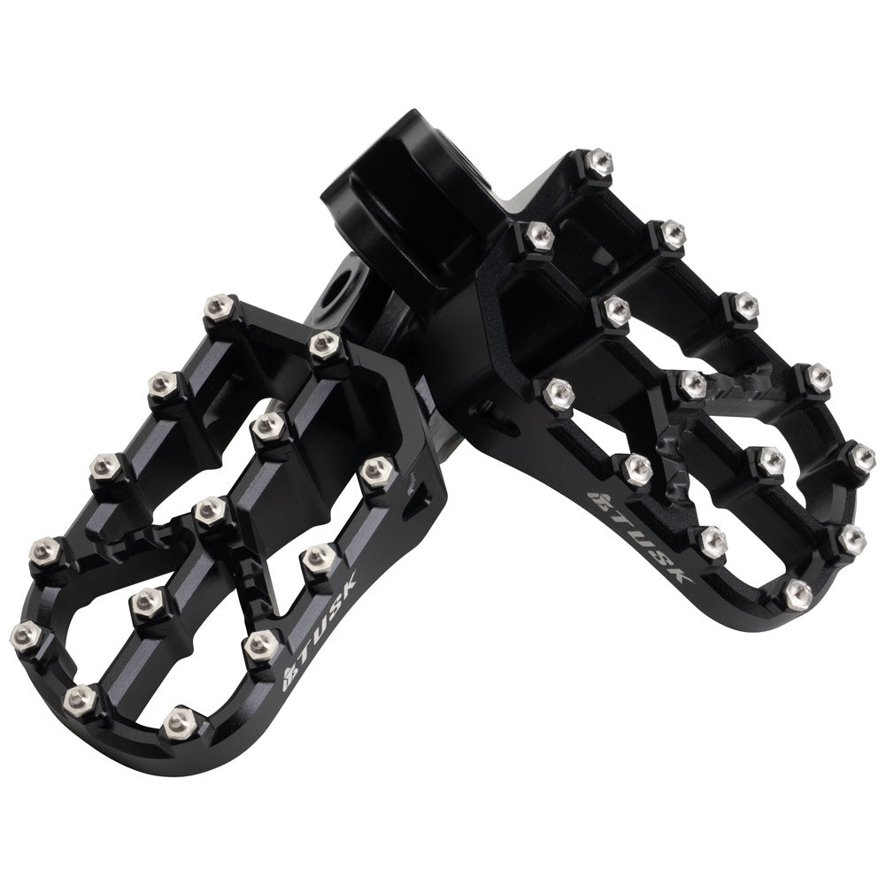 Tusk 2160780005 Strike Billet Moto Foot Pegs Black