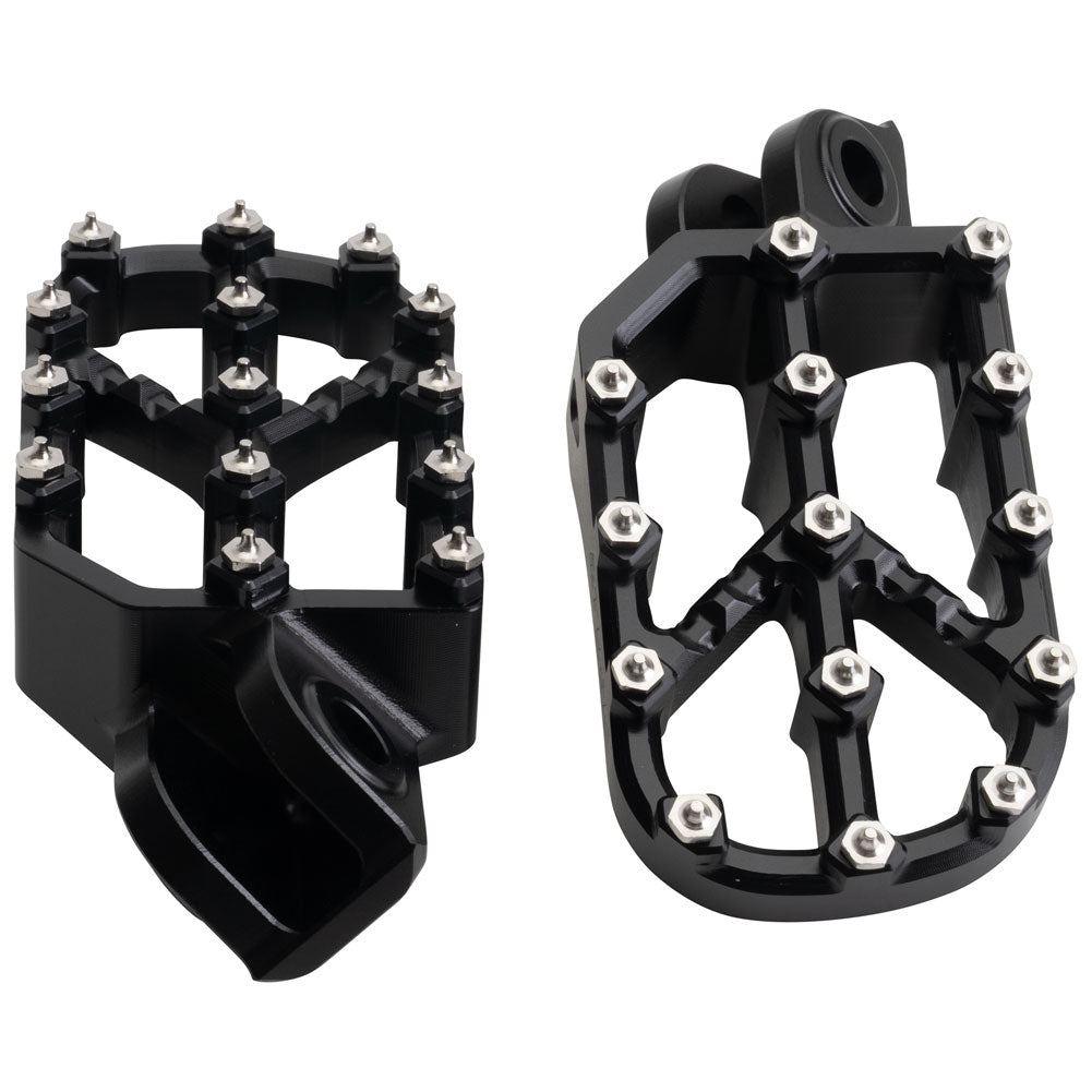 Tusk 2160780005 Strike Billet Moto Foot Pegs Black