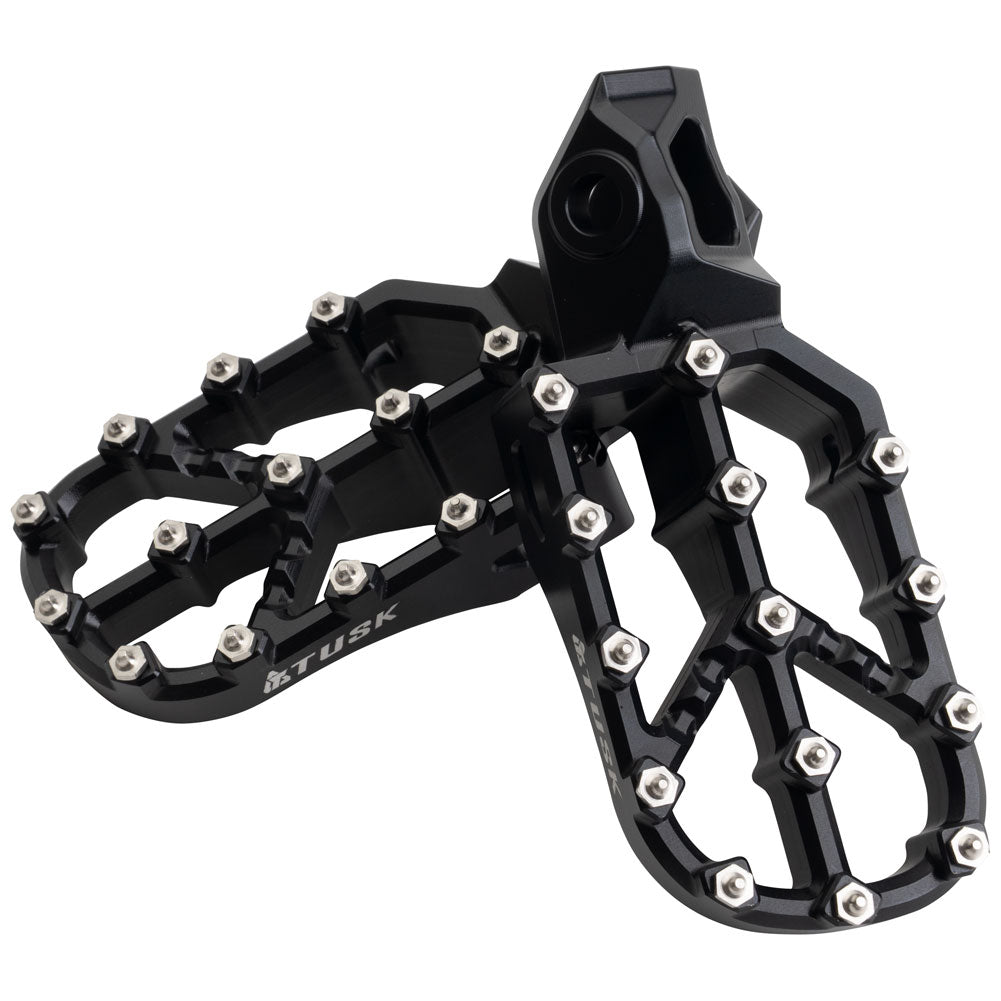 Tusk 2160780011 Strike Billet Moto Foot Pegs Black