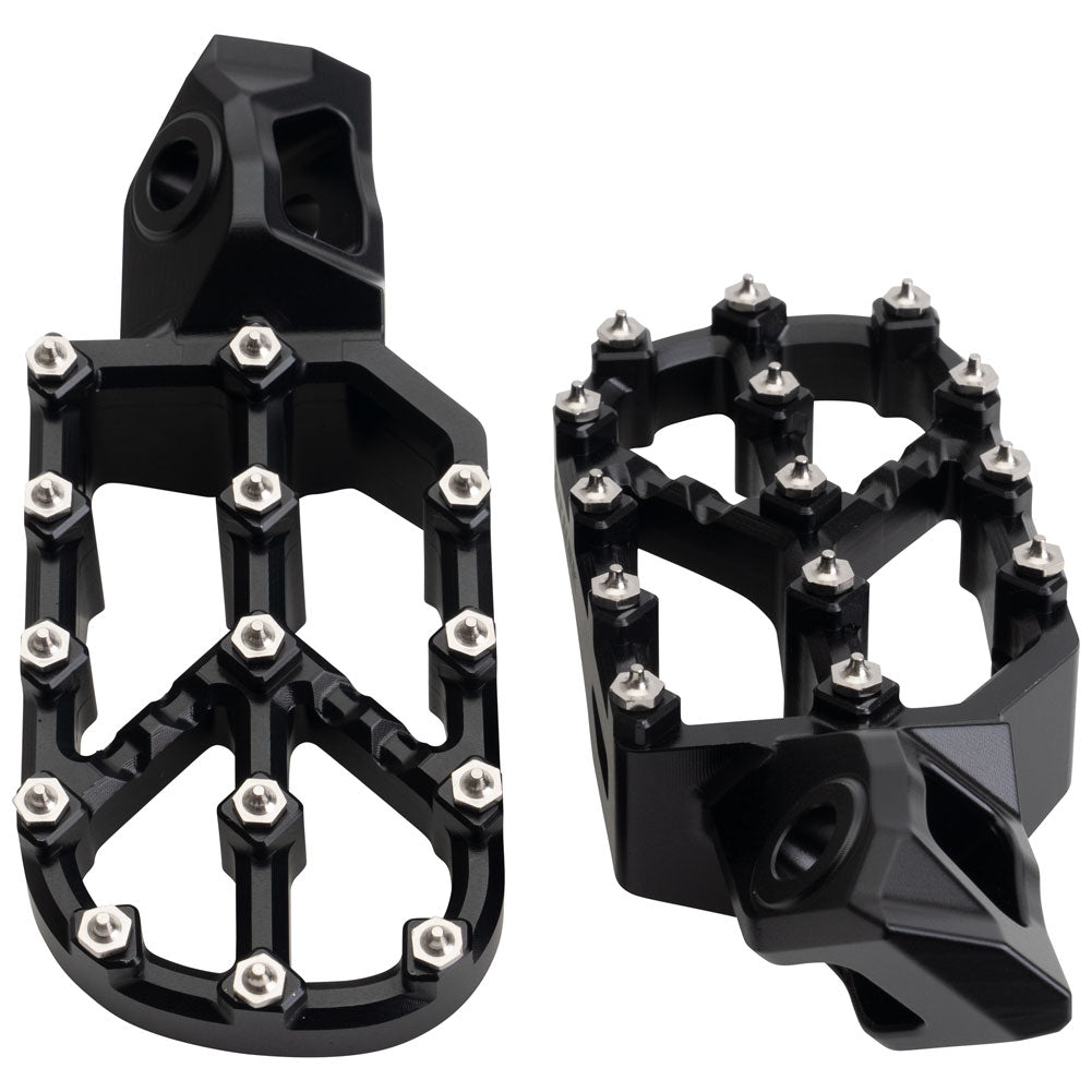 Tusk 2160780011 Strike Billet Moto Foot Pegs Black