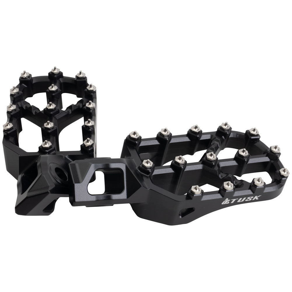 Tusk 2160780011 Strike Billet Moto Foot Pegs Black