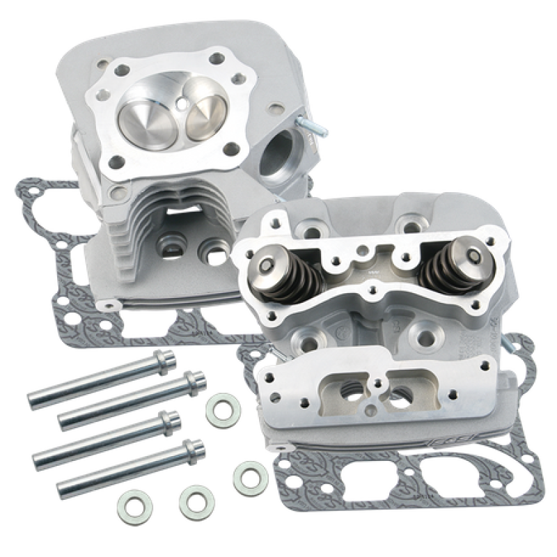 S&S 900-0344 Cycle 2006 Dyna Super Stock 91cc Cylinder Heads - Silver