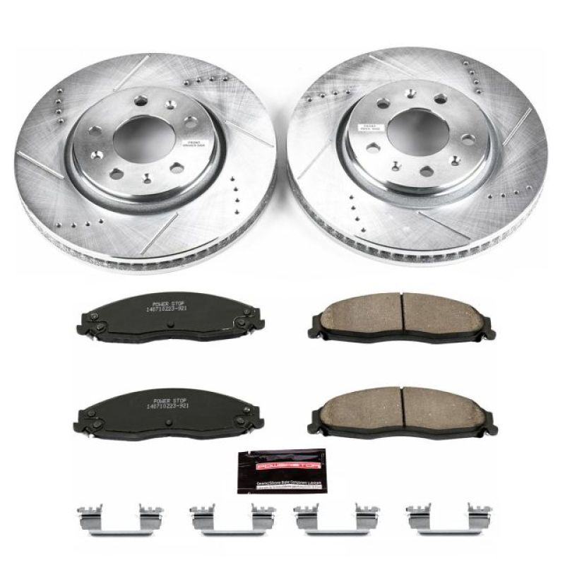 PowerStop K1423 fits Cadillac 03-05 CTS Front Z23 Evolution Sport Brake Kit