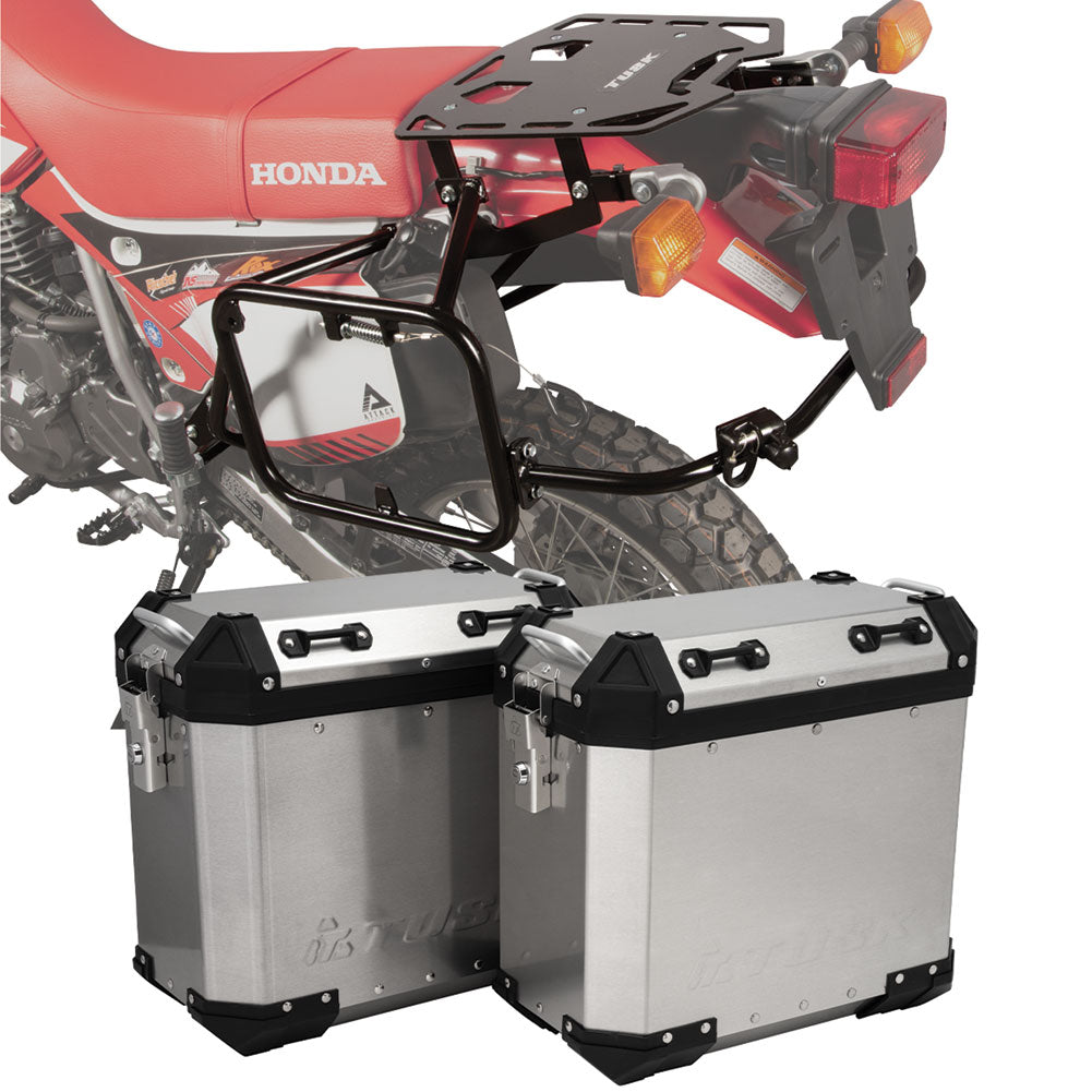 Tusk 2181320027 Frontier Panniers with Pannier Racks Brushed Aluminum