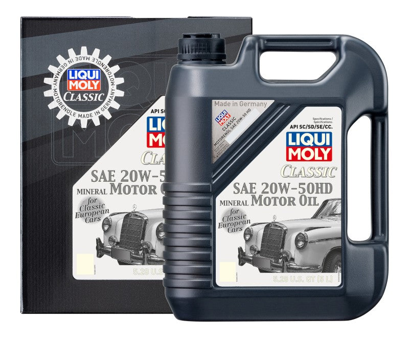 LIQUI MOLY 20262 5L Classic Motor Oil SAE 20W50 HD