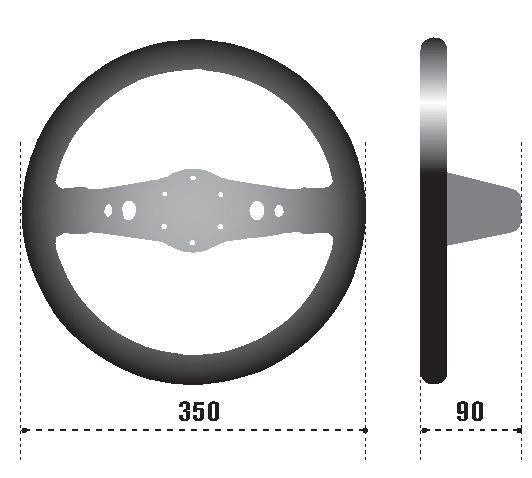 SPARCO 015R215CSN Sparco Steering Wheel 215 Suede Black