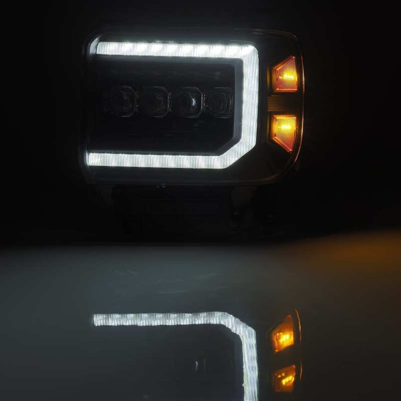 AlphaRex 880617 fits GMC 14-18 Sierra NOVA LED Proj Headlights Plank Style Blac